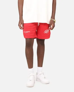 The Anti Order Track Club Basketball Shorts Red/White Abrasion Resistant Surface Classic Vibe