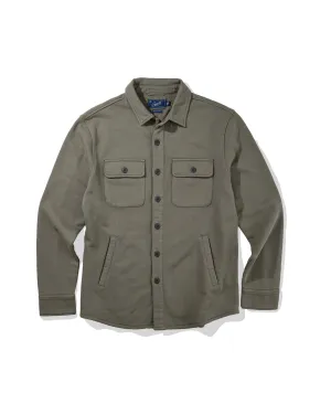 Defender Terry CPO Jacket - Faded Olive Long Length Style Staple