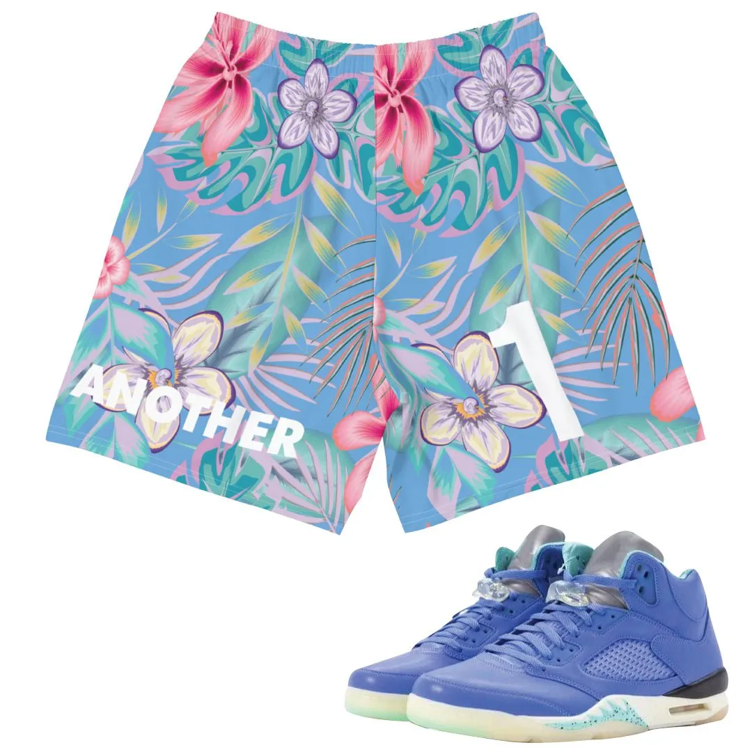Summer Essential Retro 5 "We The Best" Matching Tropical Dade Shorts