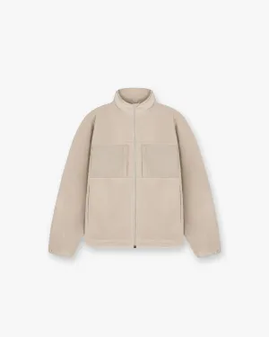 All Weather Protection Non Restrictive Fit 247 Polar Panelled Fleece - Pebble