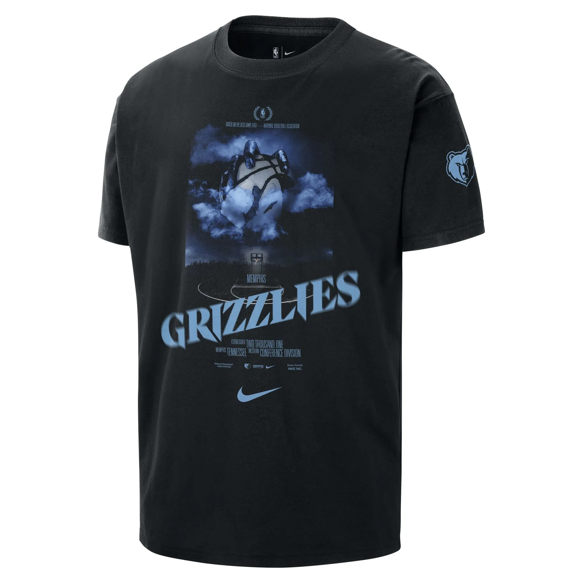 Base Movement Movement Support Memphis Grizzlies Courtside Men's Nike NBA T-Shirt