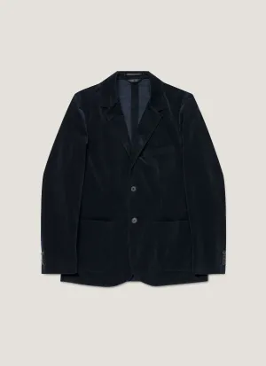Men's Corduroy Blazer in Navy nylon blend
