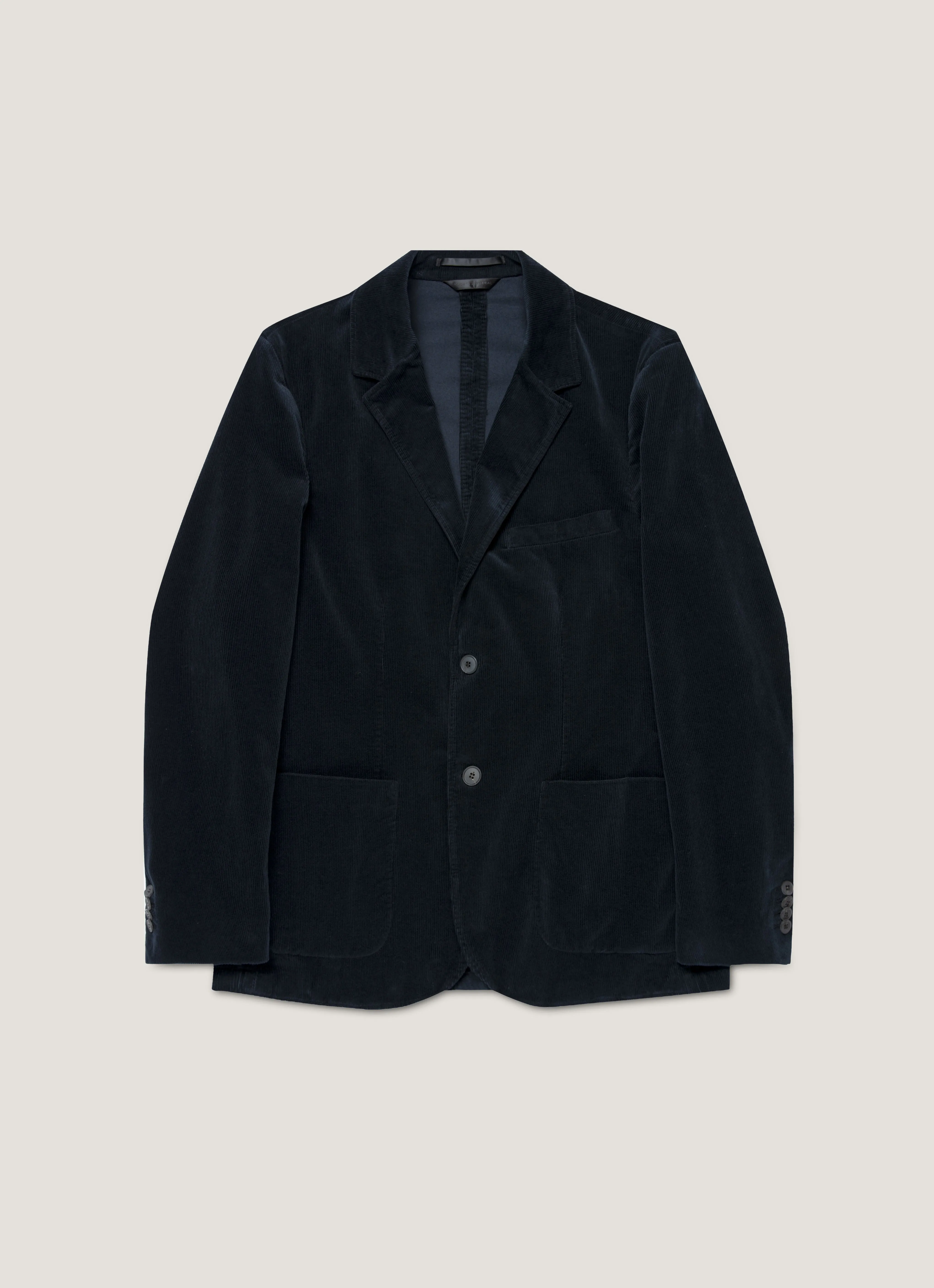 Men's Corduroy Blazer in Navy nylon blend