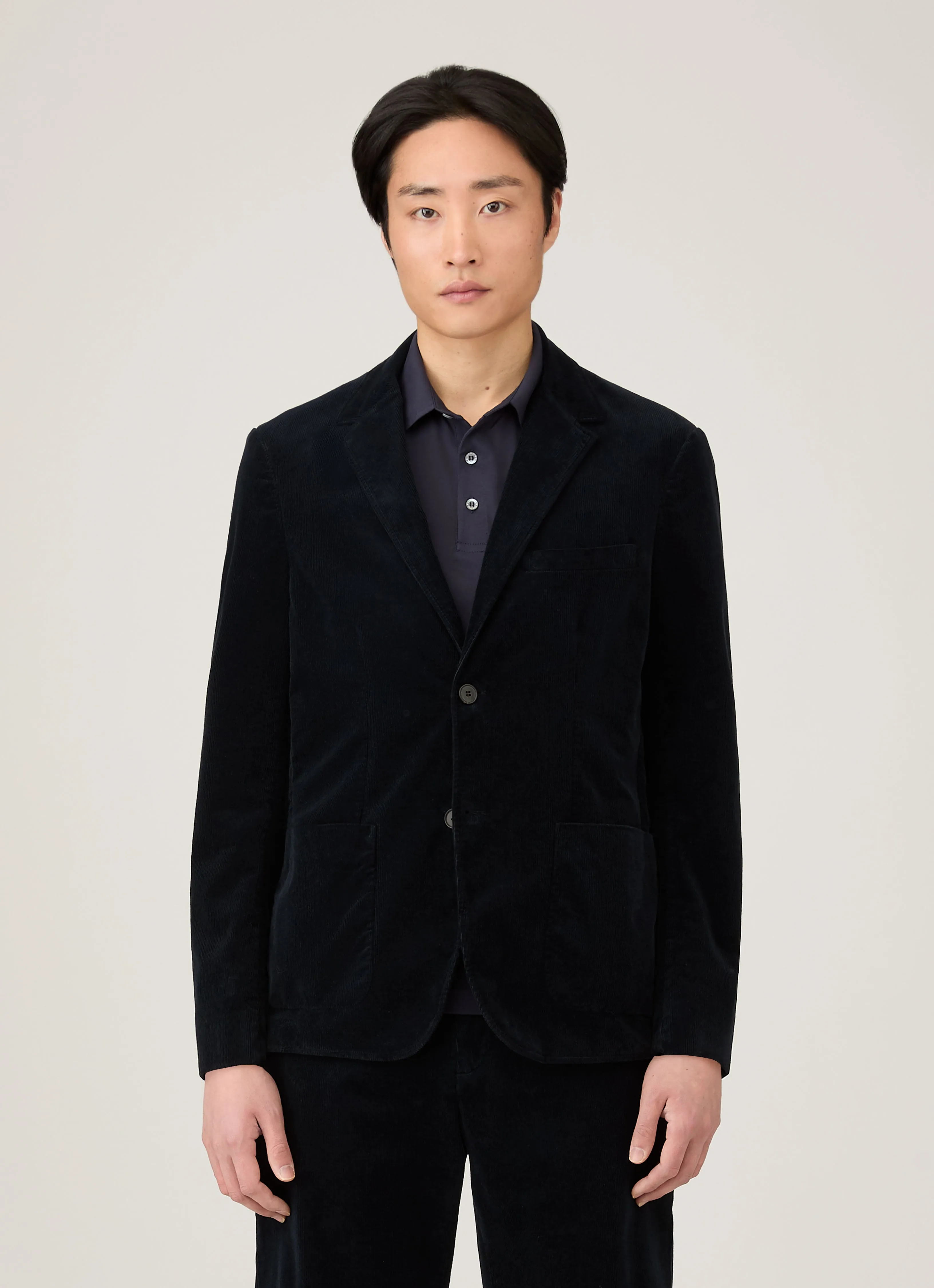 Men's Corduroy Blazer in Navy Modern Layers