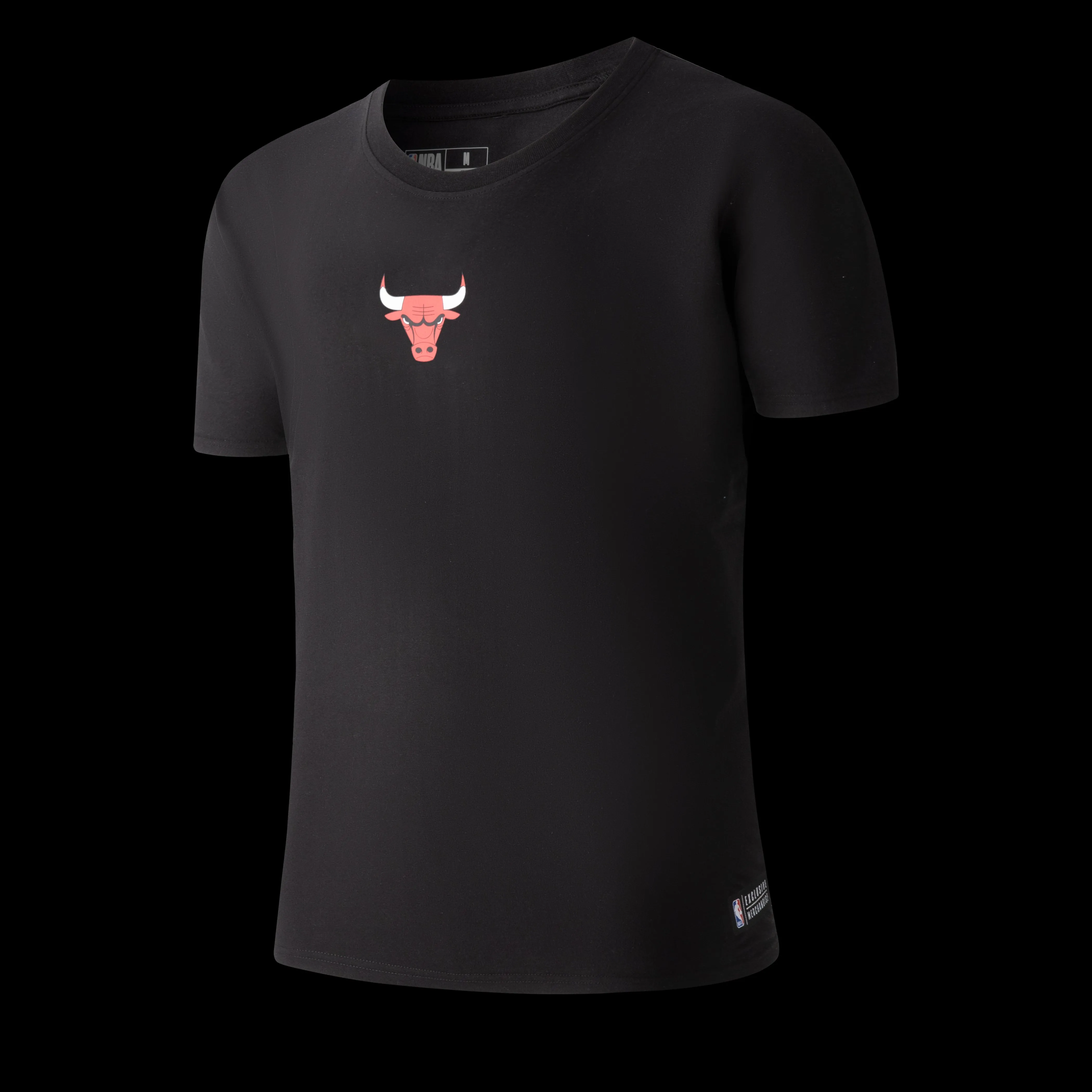 Move Enhanced NBA Back Team Print Loose Fit Two Seam T-Shirt - Bulls