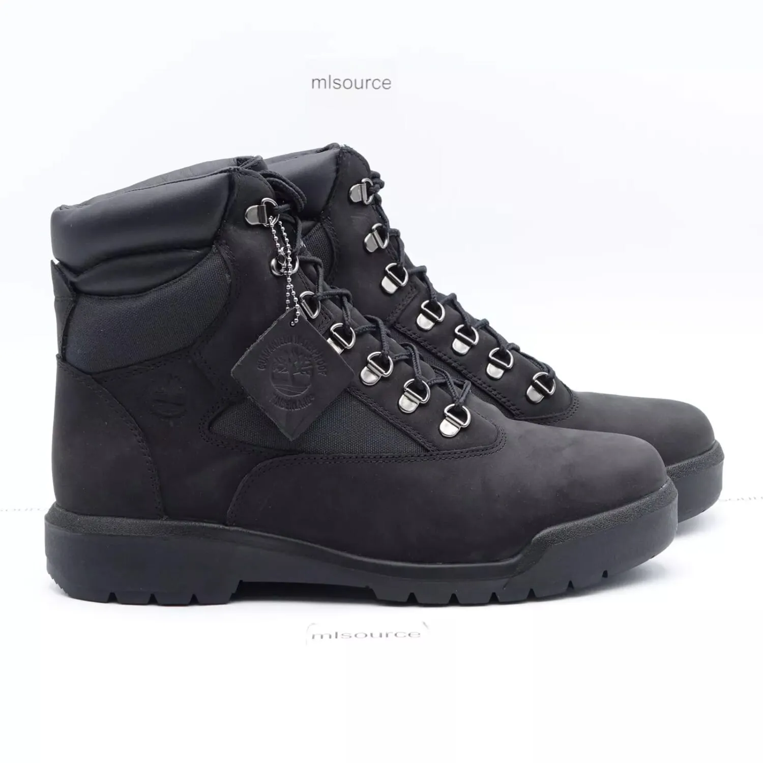 Timberland 6 Inch Waterproof Field Boot Black Nubuck  TB-0A17KC-001 Men's Show Time Custom Line
