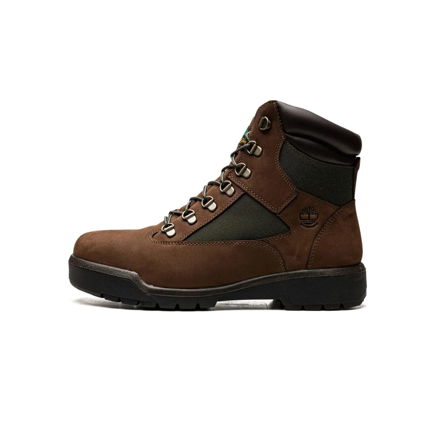 Timberland 6 Inch Waterproof Field Boot Dark Brown Nubuck  TB-0A18AH-D47 Men's Metal Buckle