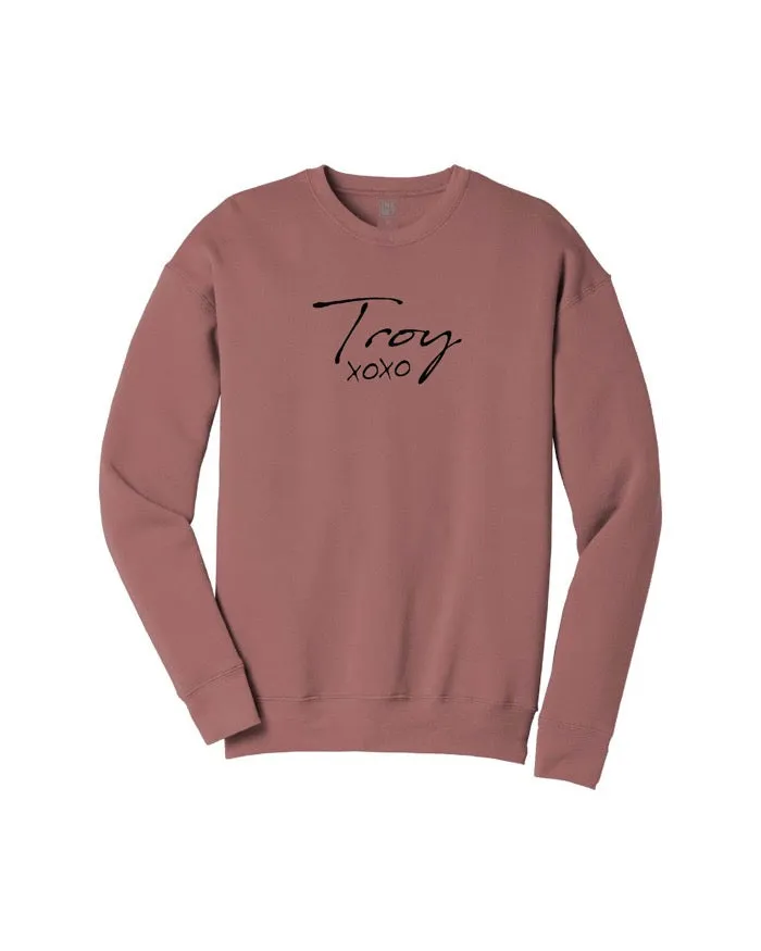 Core Active Ink Detroit Troy XOXO Crewneck Sweatshirt - Mauve