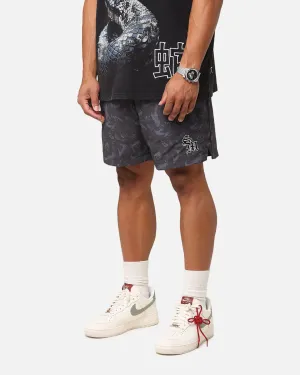 Saint Morta Year Of The Snake Nylon Shorts Black/Grey Non slip grip