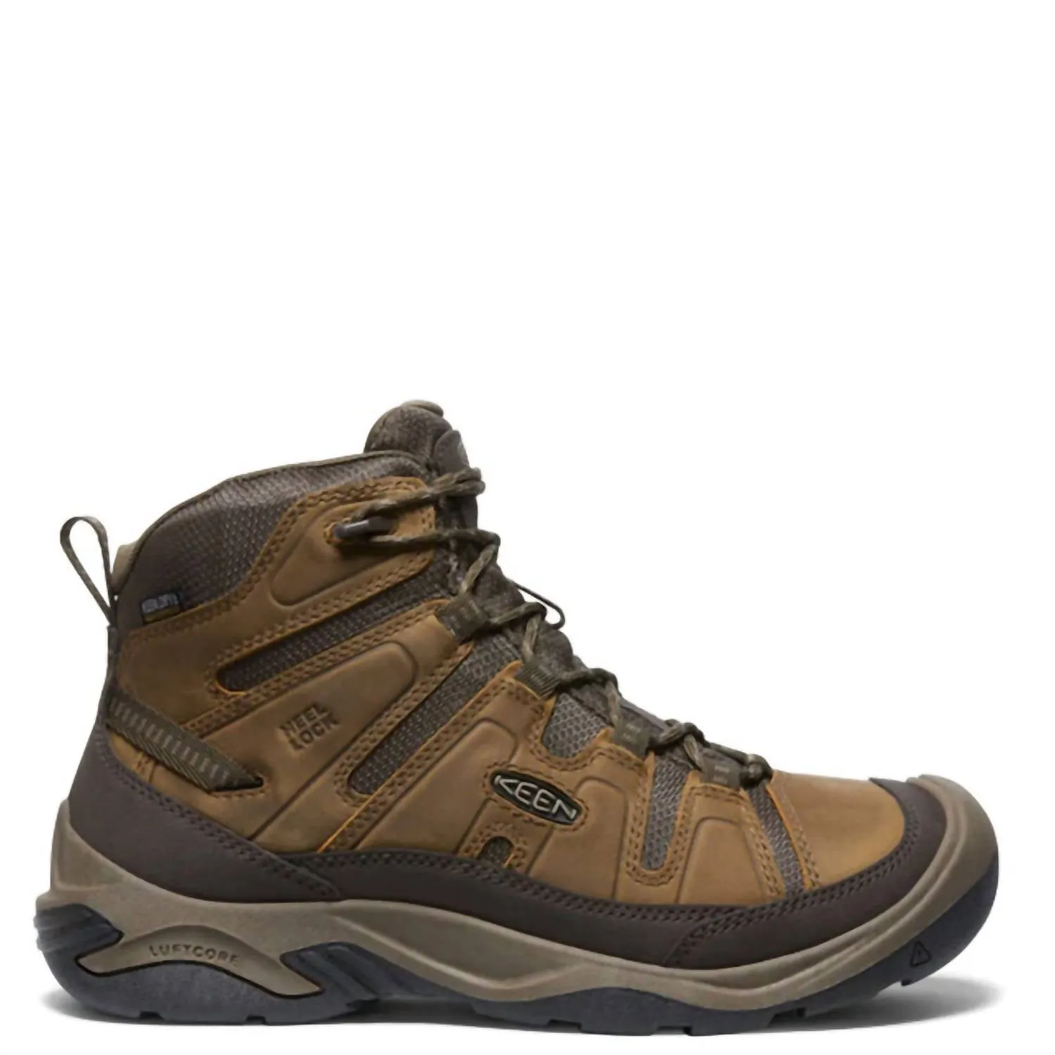 Busy Day Padded Tongue Men's Circadia Waterproof Hiking Boot In Bison/brindle
