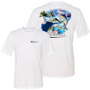 RBS74 Robalo Cool Dri Short Sleeve Fish Graphic Tee Kids playfulness Effortless Wear Fit