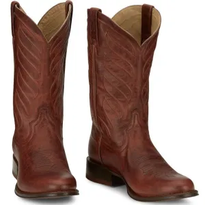 Compact Build Tony Lama Men's Lenado Cognac Goat Western Boot