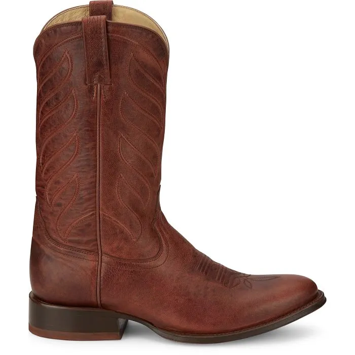 Cushioned Step Snowy Path Cushioned Fit Tony Lama Men's Lenado Cognac Goat Western Boot