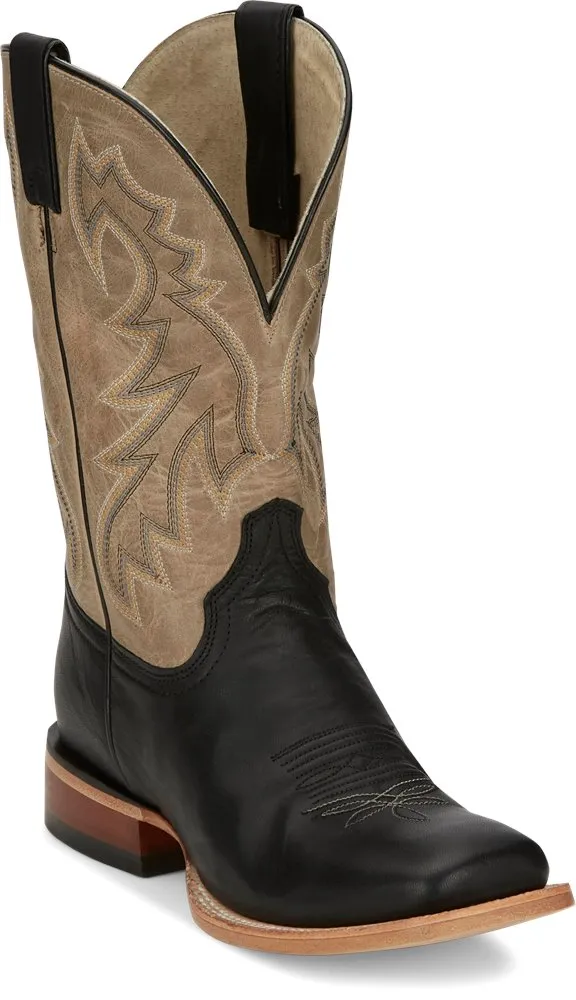 Tony Lama Men's Luciano Black Goat Western Boot Energy Return Cushion