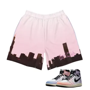 Flexible Cut Low Profile Waistband Retro 1 Skyline Shorts