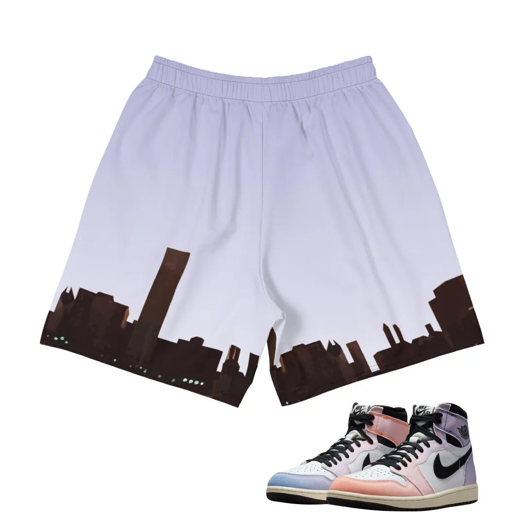 Beach Ready Shorts Chafe Free Edging Retro 1 Skyline Shorts