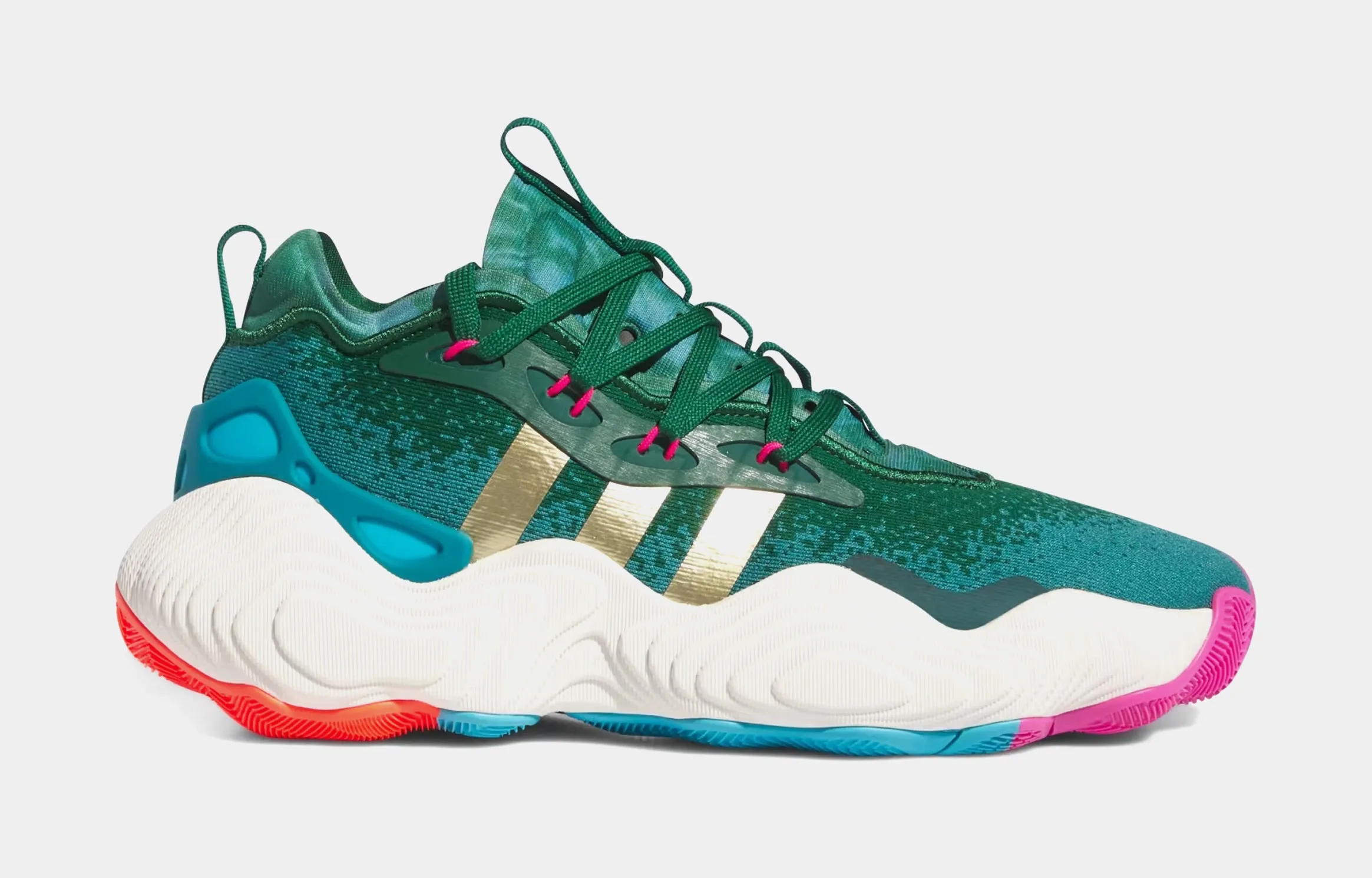 Trae Young 3 Mens Lifestyle Shoes (Green/Gold) Torsion System