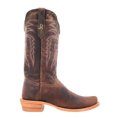 Premium Protection R. Watson Men's Narrow Square Toe Western Boot in Crazy Tan Goat