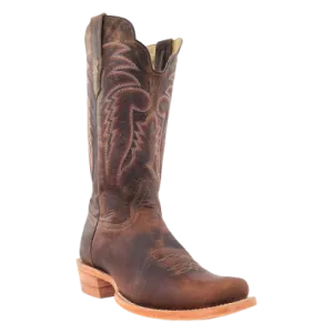 All Weather Outdoor Explorer R. Watson Men's Narrow Square Toe Western Boot in Crazy Tan Goat