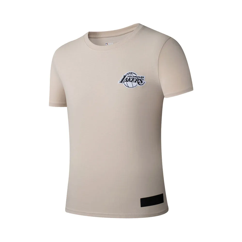 NBA Real Hoops Regular Crew Neck T-shirt - Los Angeles Lakers UV Protection Fabric Comfort Optimized Lining