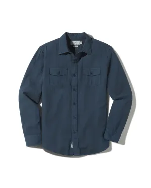 Classic Layer Brando Lightweight Double Cloth Shirt - Midnight Navy