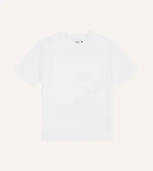 White Flam?? Cotton Crew Neck Hiking T-Shirt quick dry Non Restrictive Cut