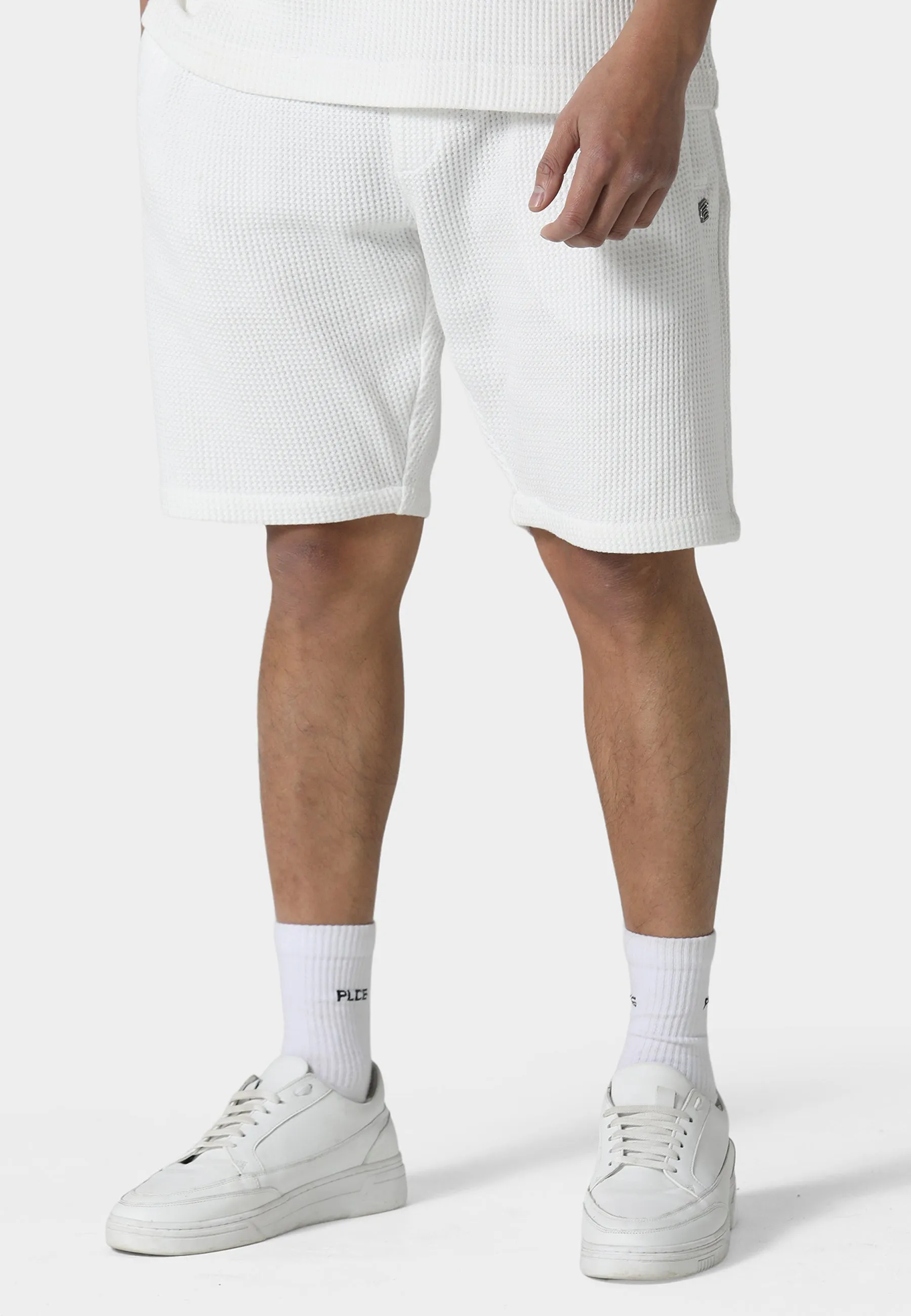 Morlyn Bone White Jog Shorts Sport Flex Sporty Design