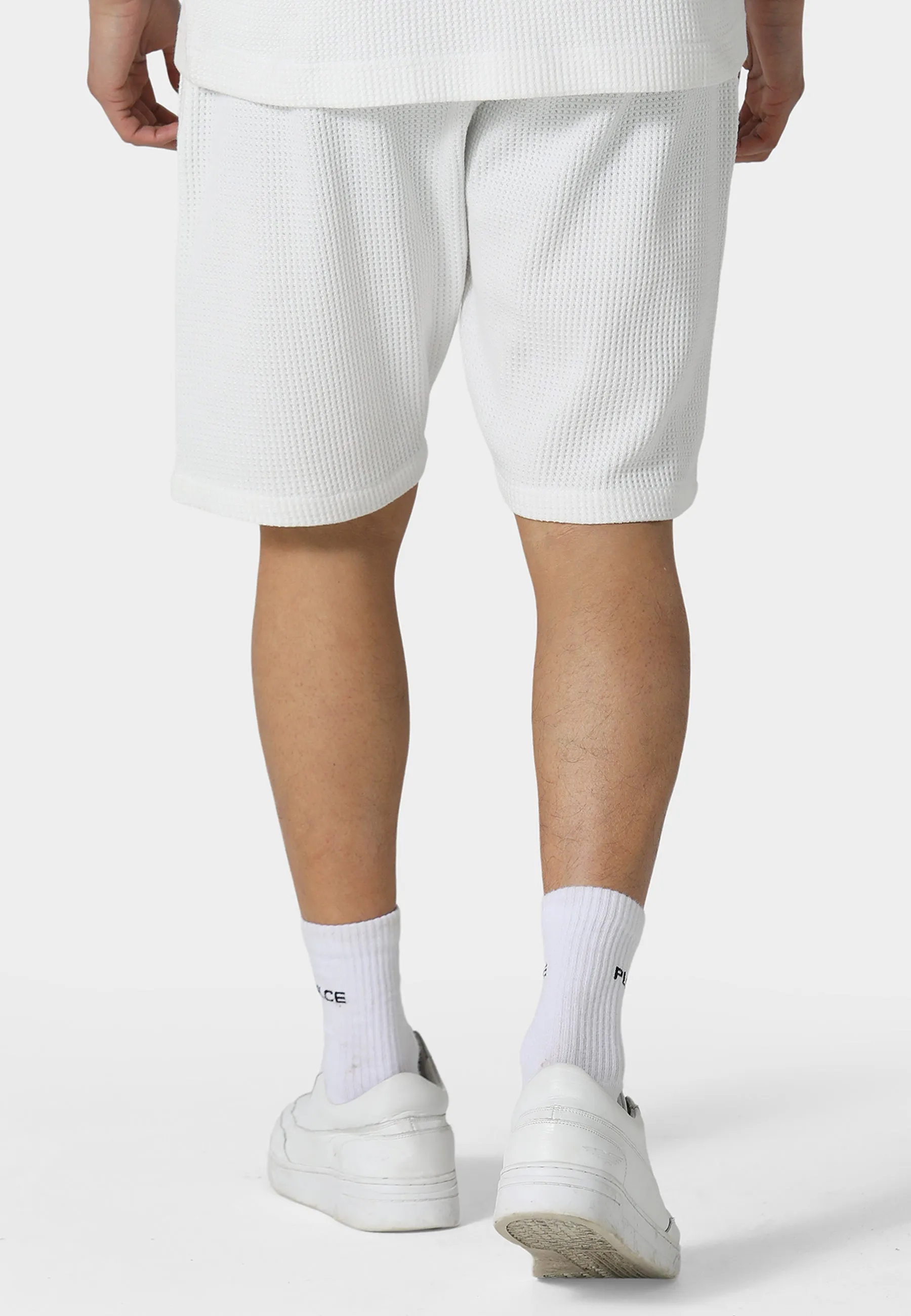 Morlyn Bone White Jog Shorts Wedges