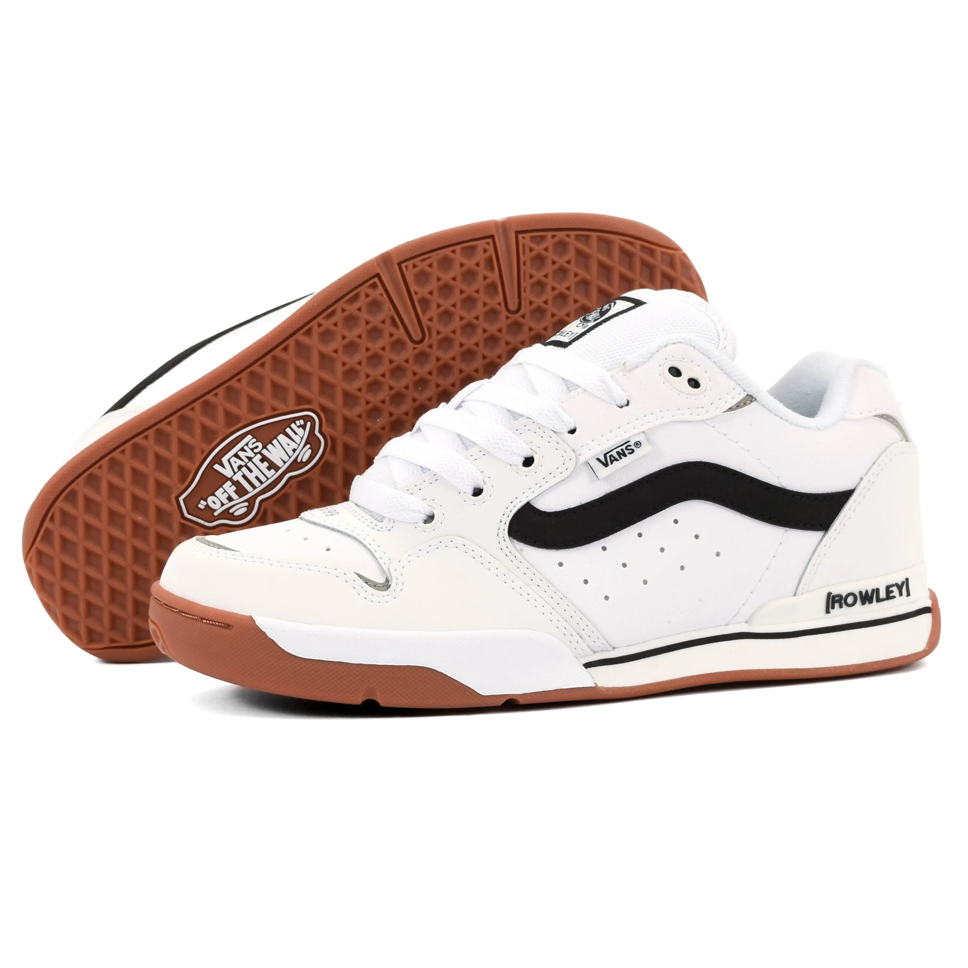 Vacation Style Wear Daily Vans - Rowley XLT (White/Black)