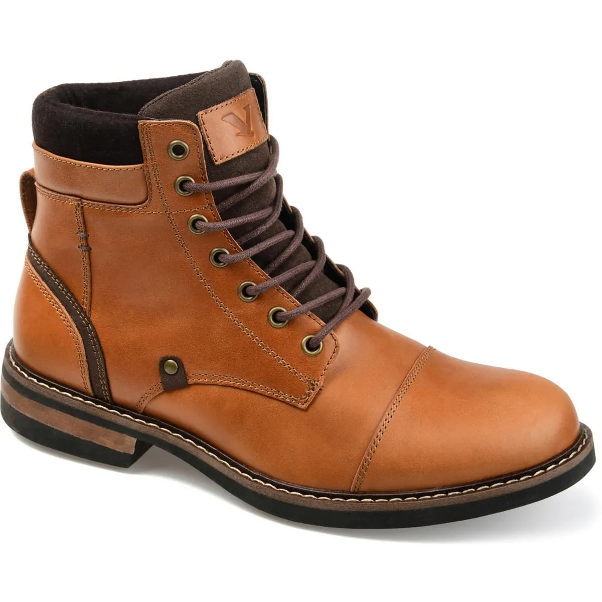 Everyday Basics Custom Work Yukon Mens Leather Lace-Up Ankle Boots