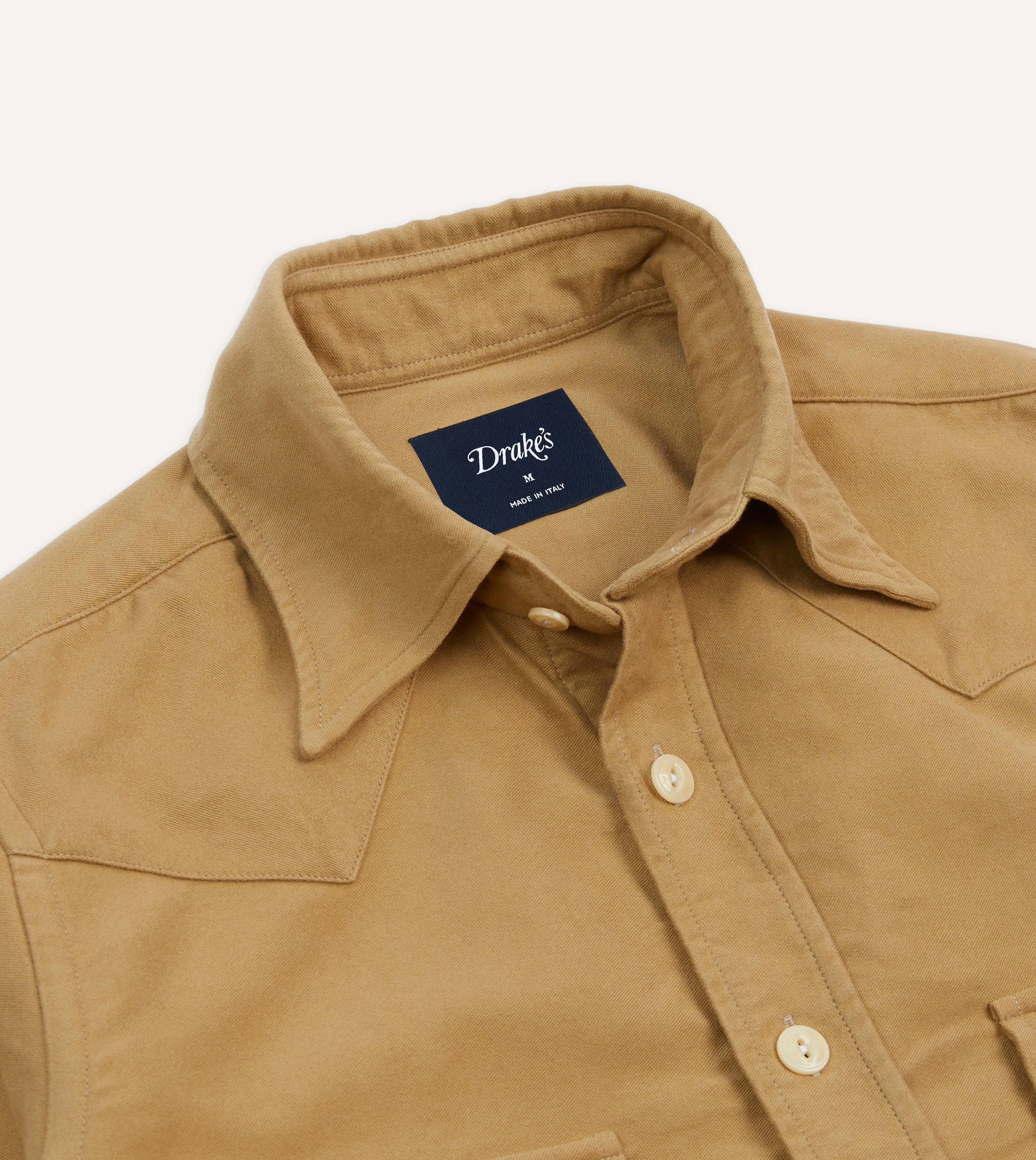 Value for Money Lightweight Comfort Sand Moleskin Two-Pocket Western Shirt