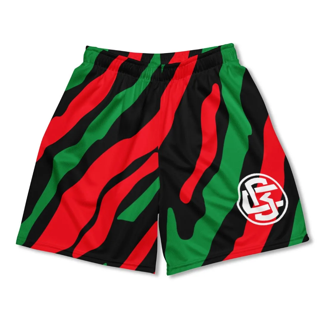Sporty Vibe Wear Dynamic Performance TRIBE Basketball Mesh Shorts