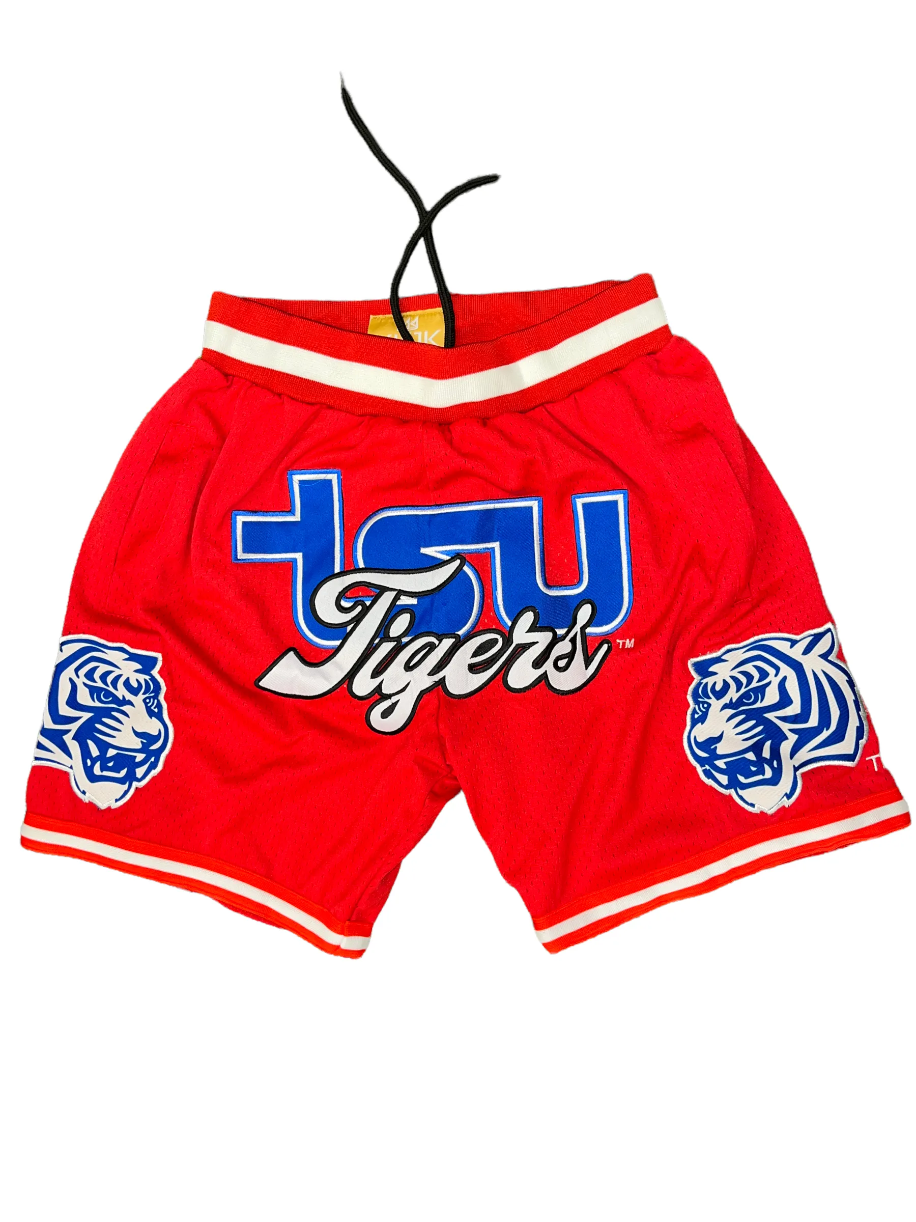 TSU TIGER BASKETBALL SHORTS RED Sleek Cut Slip Resistant Inner Lining
