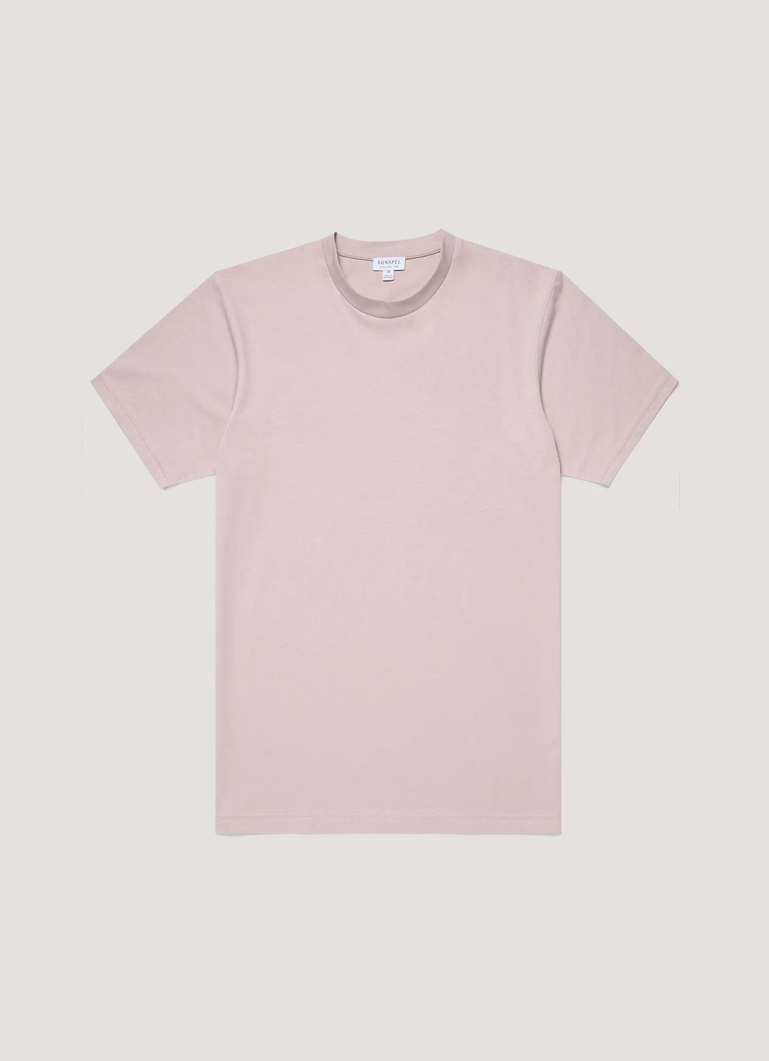 Anti Pilling Surface Men's Riviera Midweight T?shirt in Pale Pink
