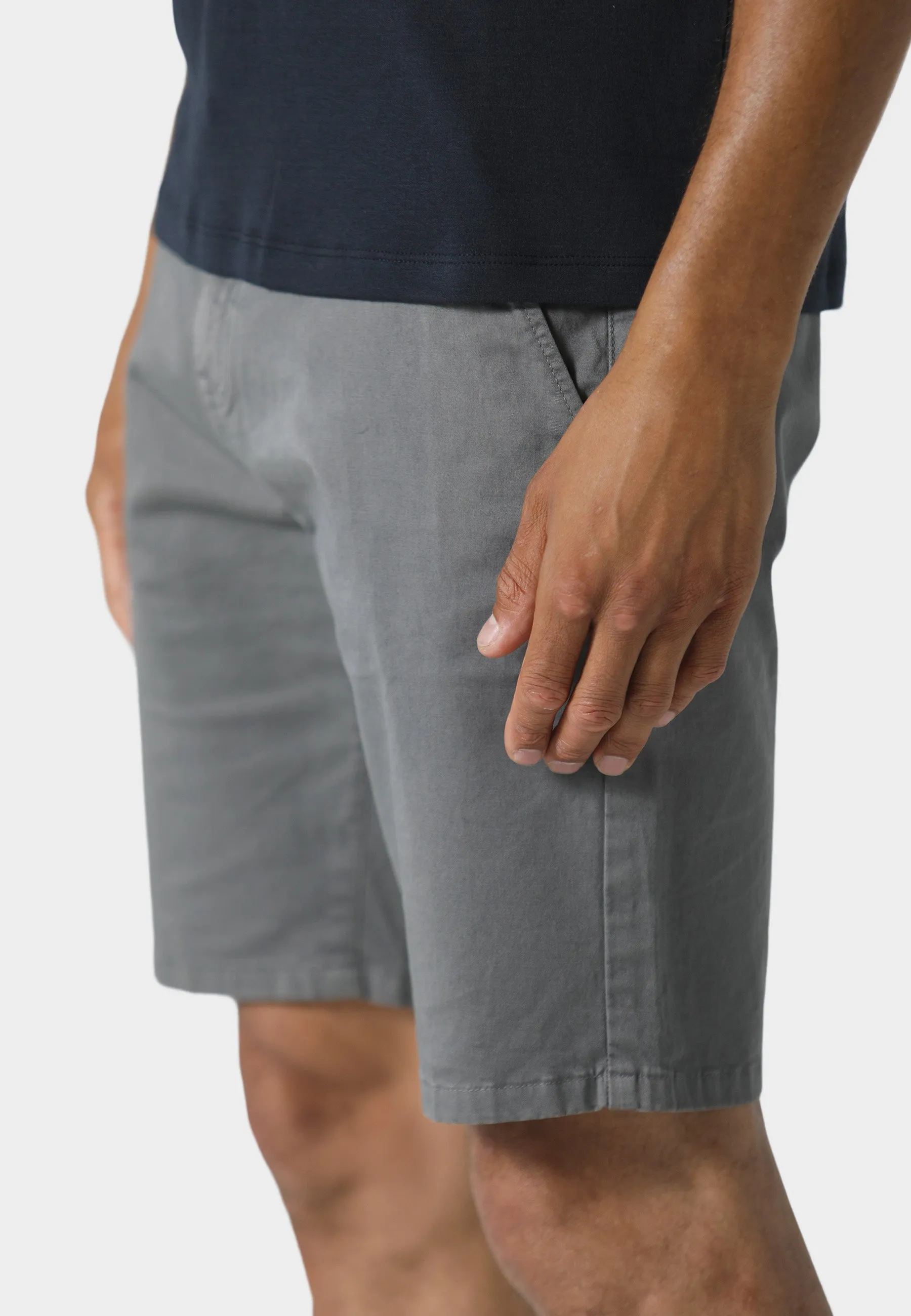 Tagless Design Tywyn Grey Chino Shorts