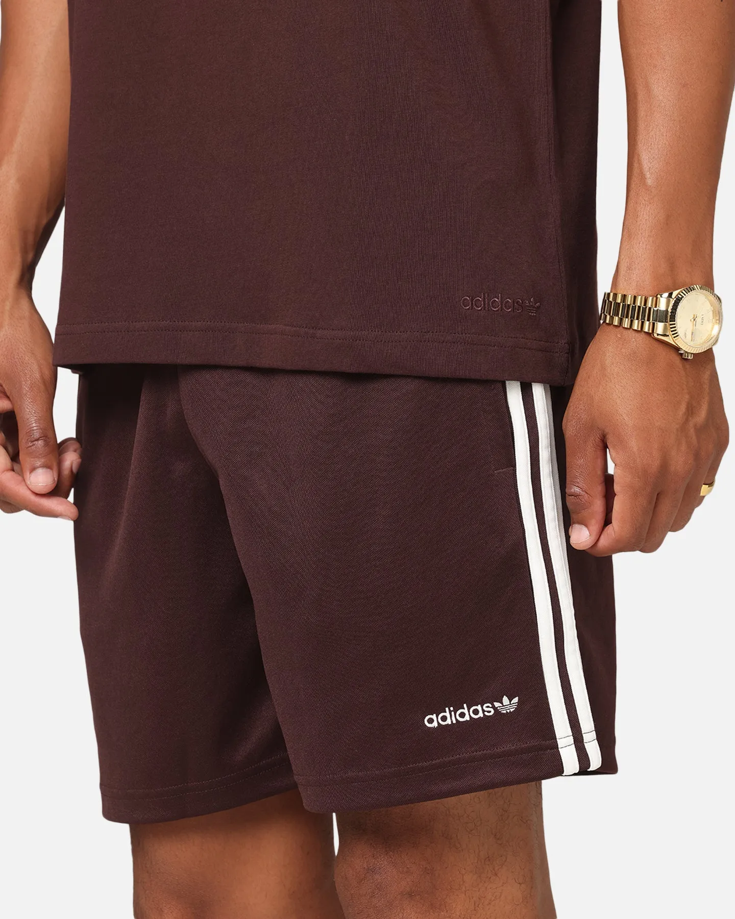 Warm Day Adidas Football Shorts Brown