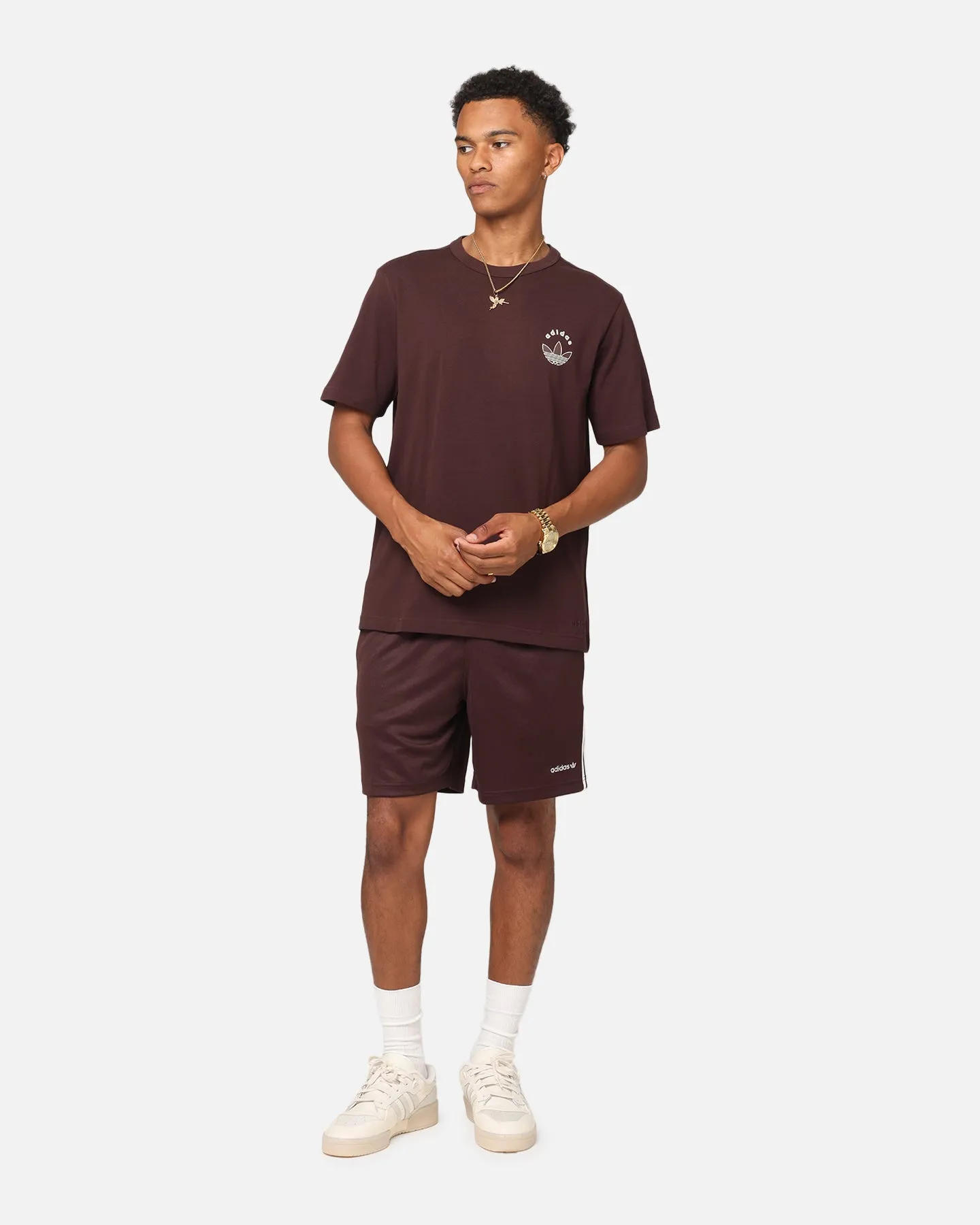Adidas Football Shorts Brown Chill Comfort Contemporary Design