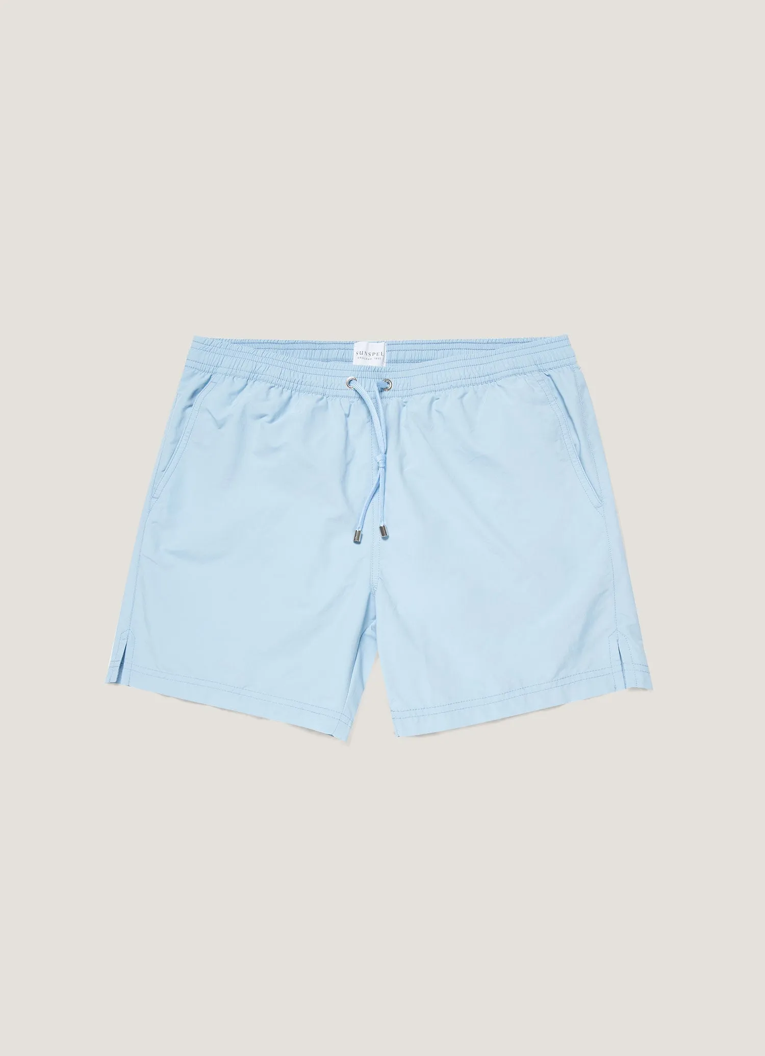 Everyday Fit Men's Drawstring Swim Shorts in Light Blue