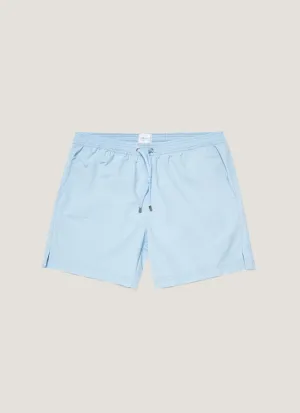 Everyday Fit Men's Drawstring Swim Shorts in Light Blue