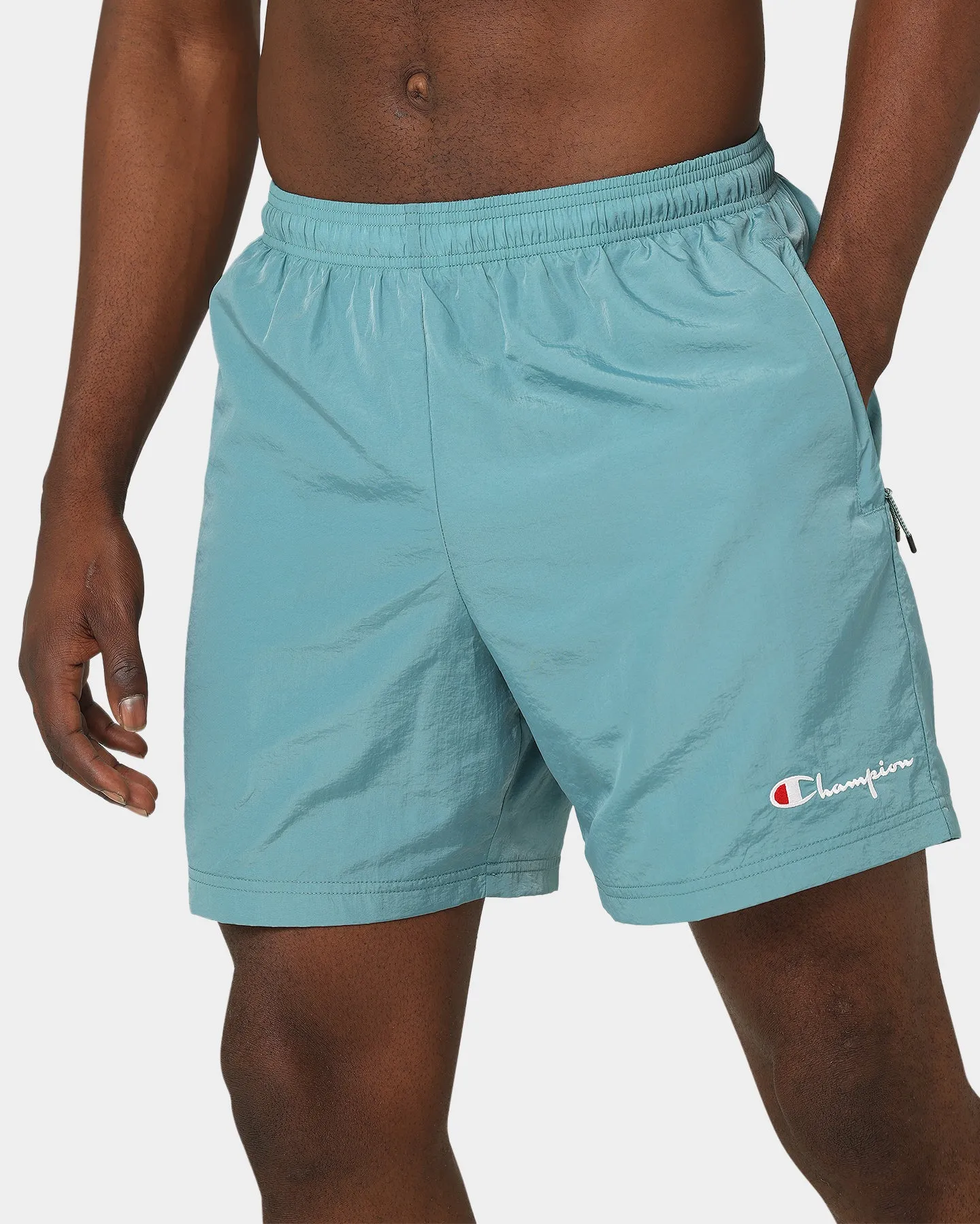 Breezy Feel Champion LF Nylon Shorts Aqua Tonic