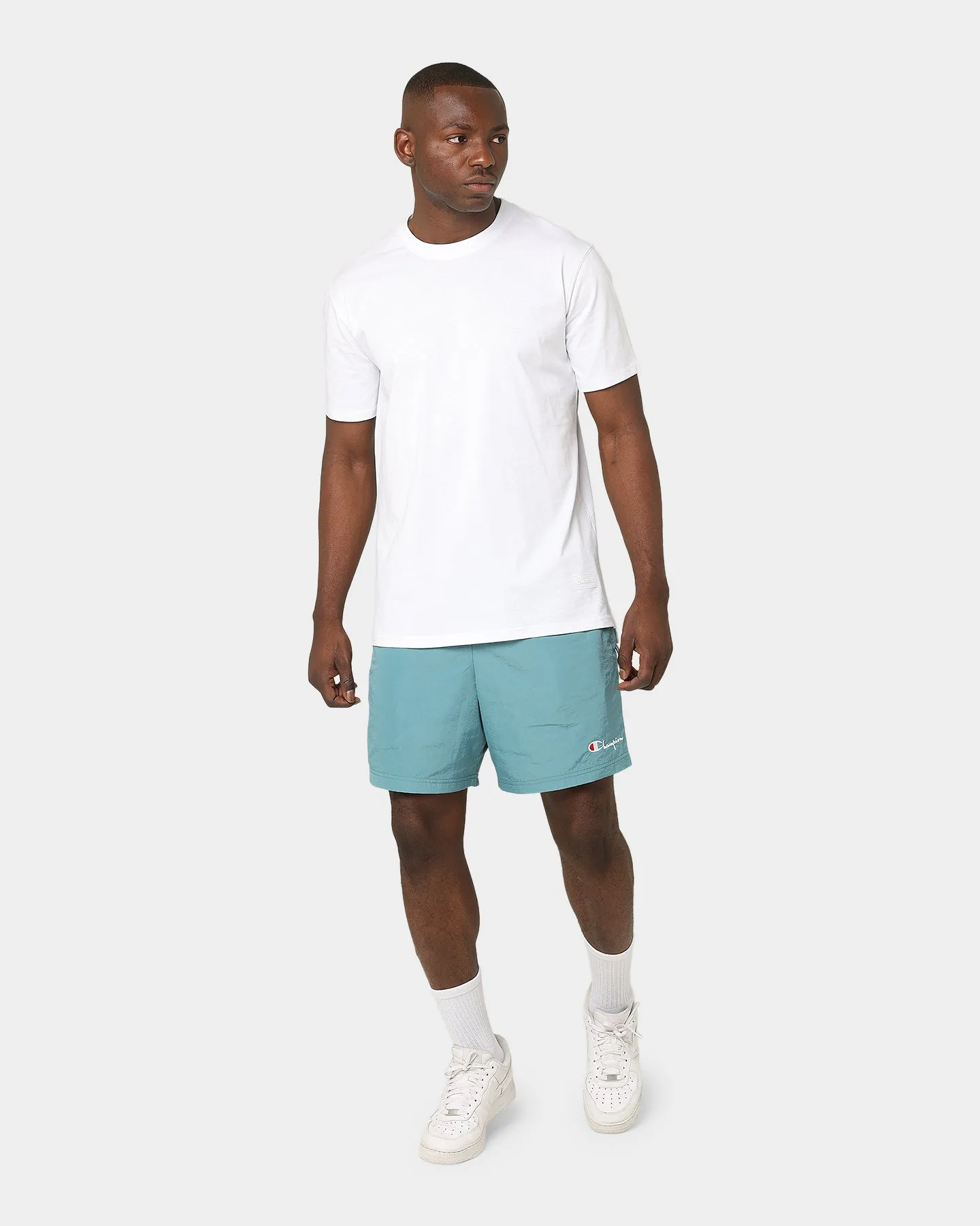 Anti Static Material Champion LF Nylon Shorts Aqua Tonic