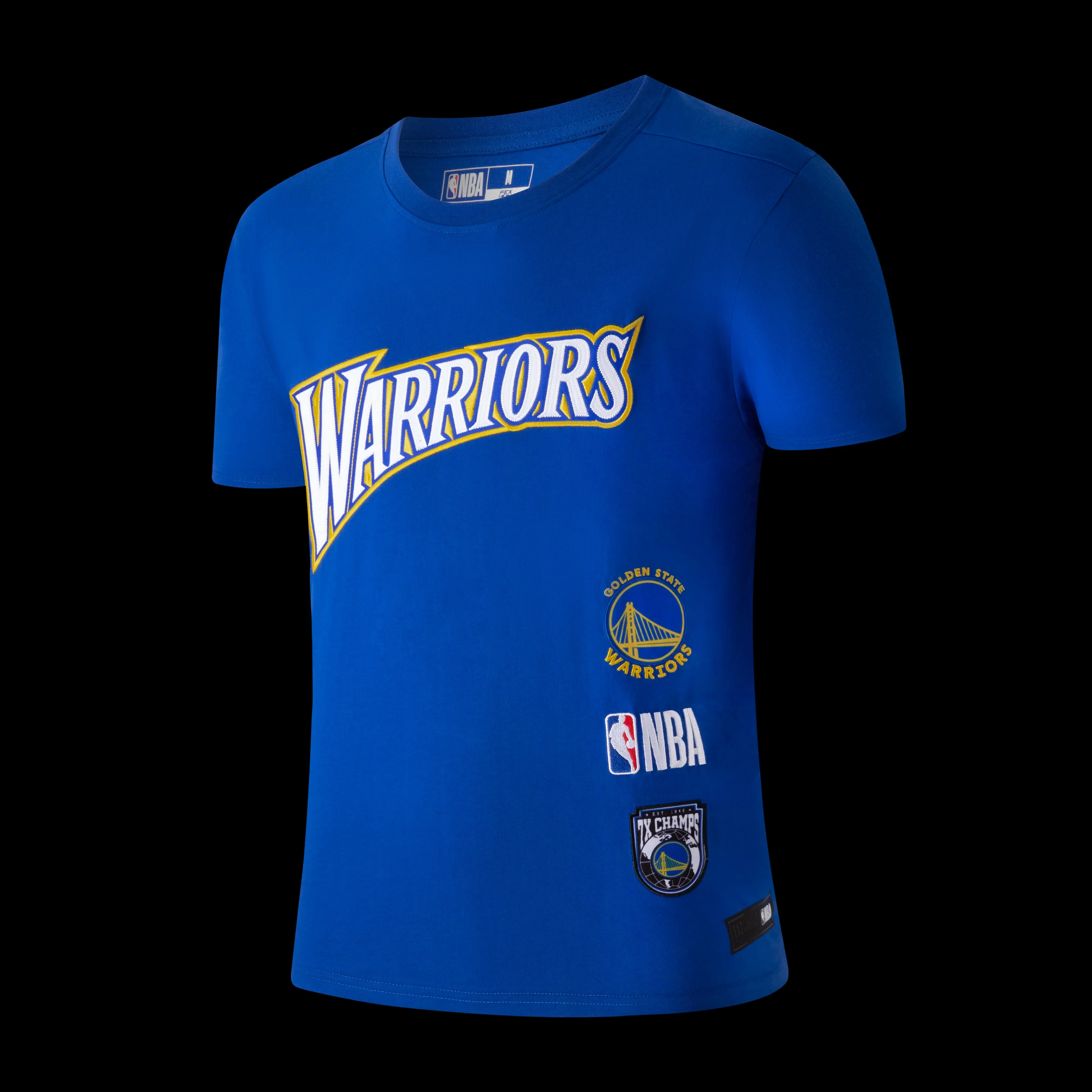 Contrast Binding Low Impact Dye Process NBA Logo Patches LF Fit T-Shirt - Golden State Warriors
