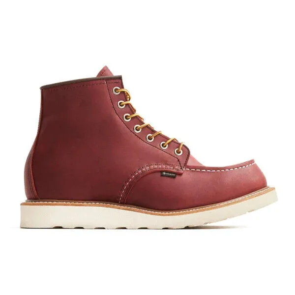 Elite Look Silent Vibe Red Wing Classic 8864 Mens Russet Taos Leather Waterproof Gore-Tex Moc Toe Boots