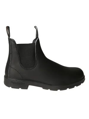Ankle Boots With Elastic Side Panels Durable Build