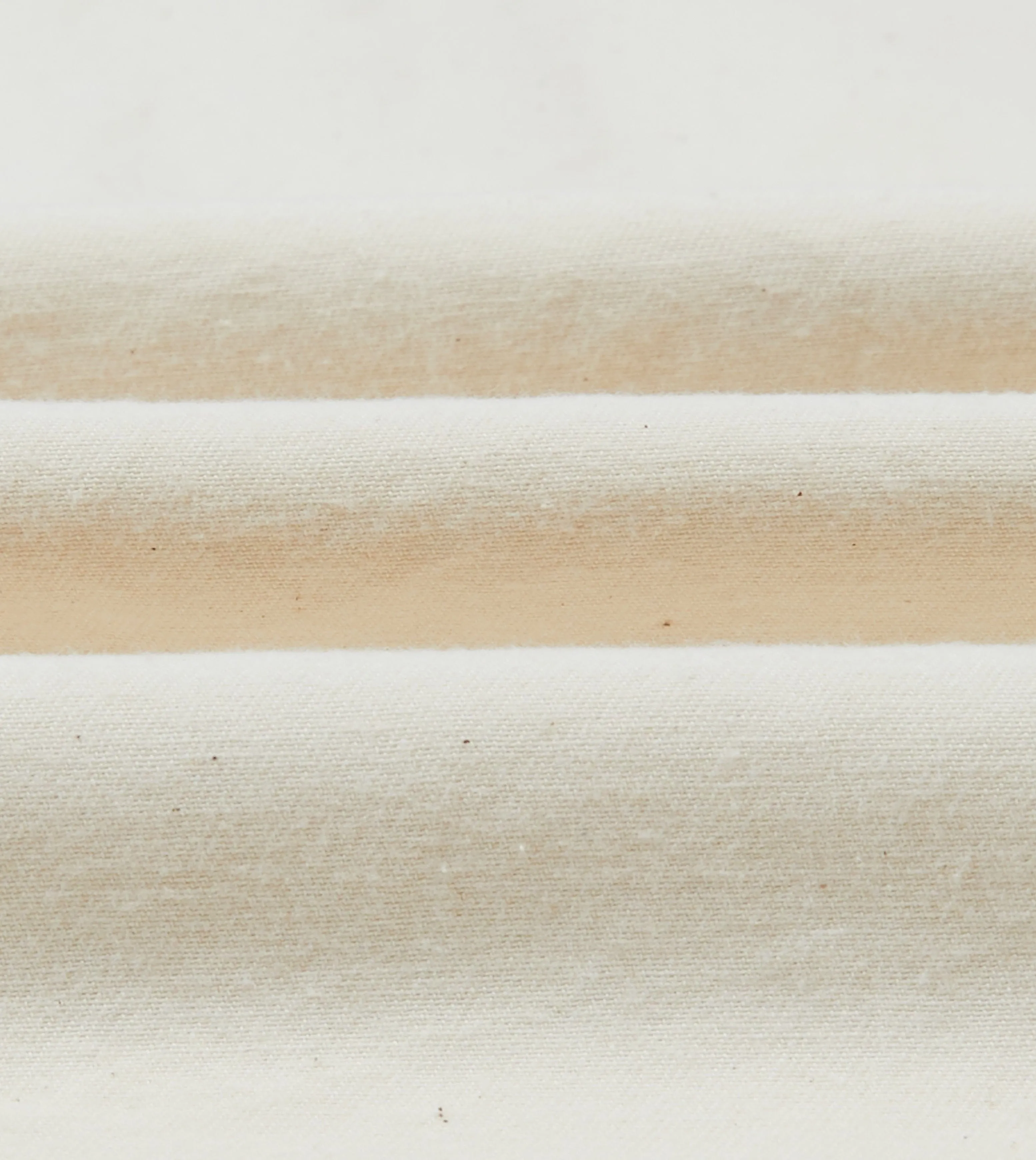 Ecru Cotton Twill Smock V-Neck