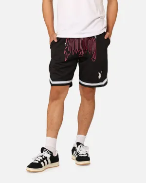 Playboy Card Shorts Black Breeze Flow Slim Layer