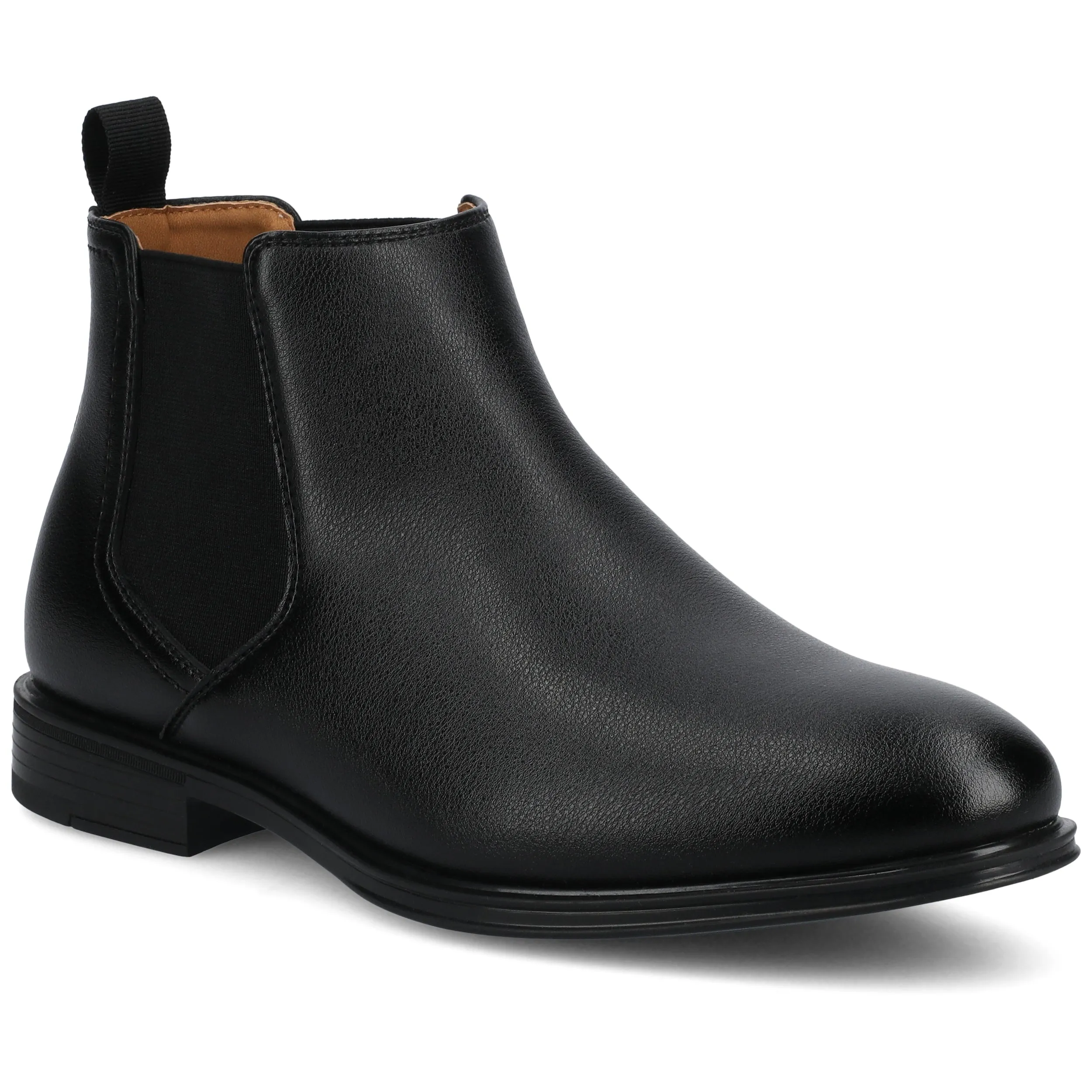 Contoured Heel Cup Elegant Appeal Vance Men's Josiah Medium and Wide Width Chelsea Boot