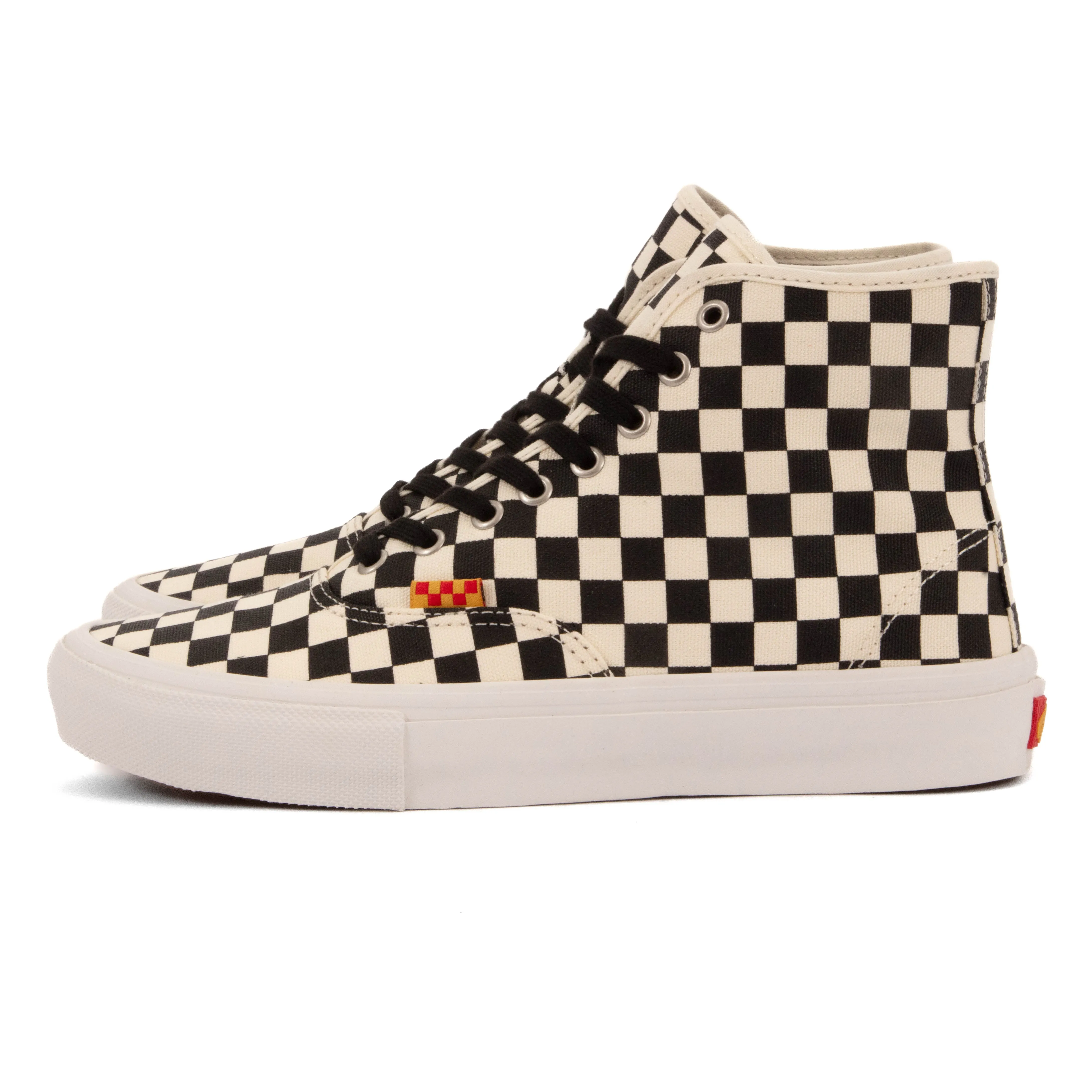 No Pressure Fit Vans - Andrew Allen Skate Authentic High VCU (Checkered)