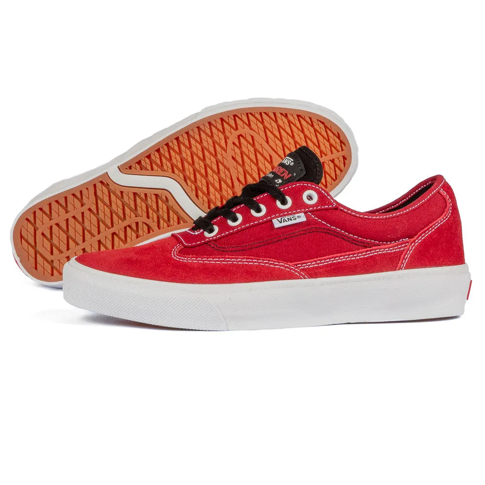 Clean Aesthetic Microfiber Lining Technology Vans - Curren Caples (Red/White)