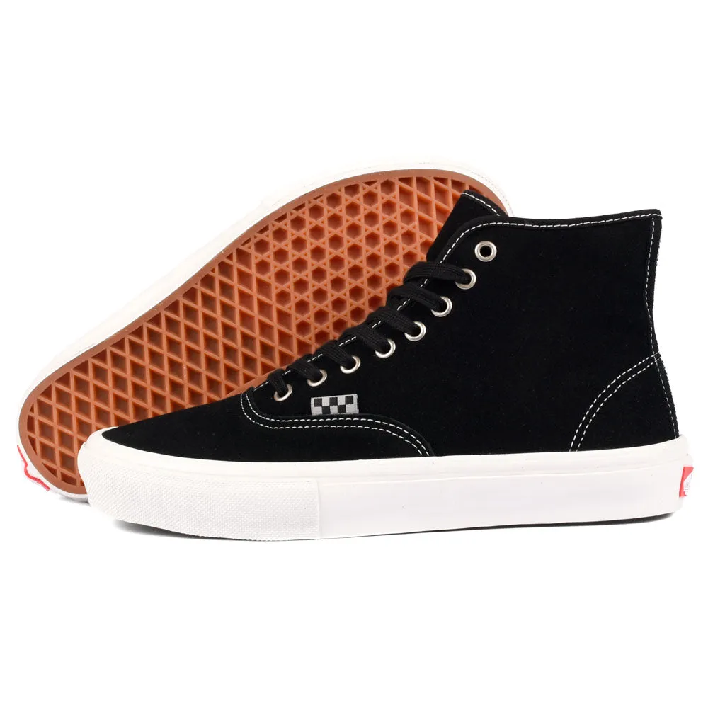 Vans - Skate Authentic High (Black) Plain Hike Minimal Pressure